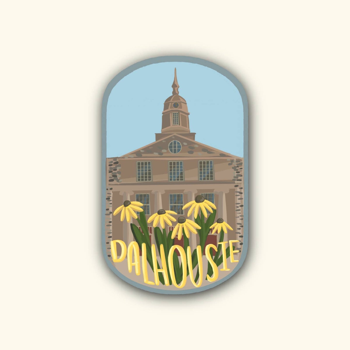 Bygone Art Project - Dalhousie University Sticker | Halifax, Nova Scotia