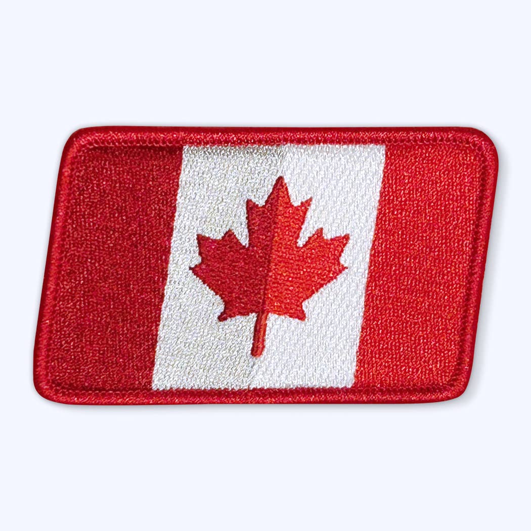 Bough & Antler Northwest Goods - Canada Flag Sew On Patch: Modern Rendition of Classic Design