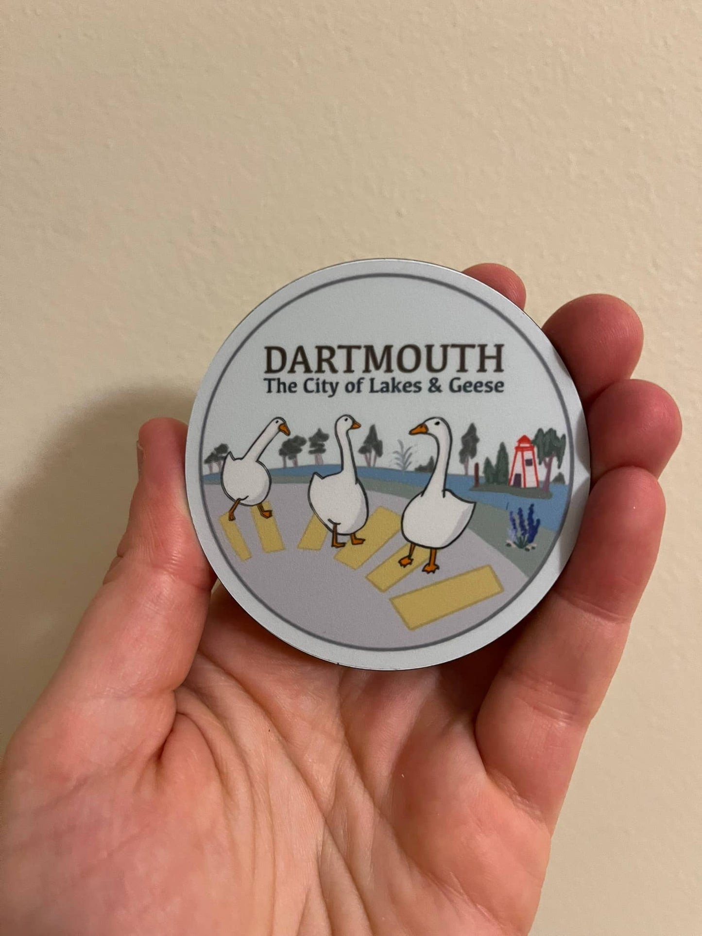 Bygone Art Project - Dartmouth Stickers & Magnets | Geese Crossing, Nova Scotia - Agricola Street Books