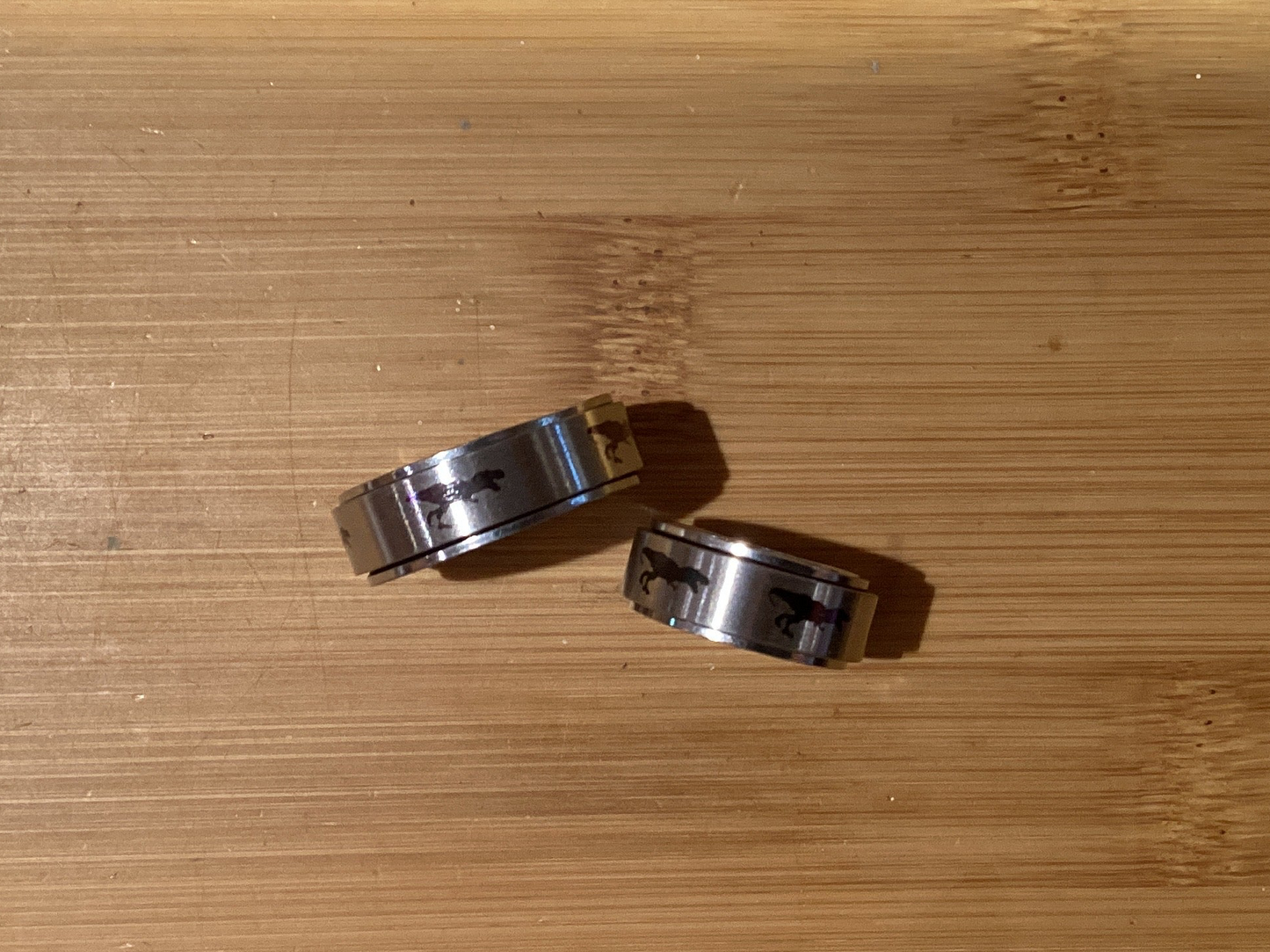 Dinosaur Spinner Rings