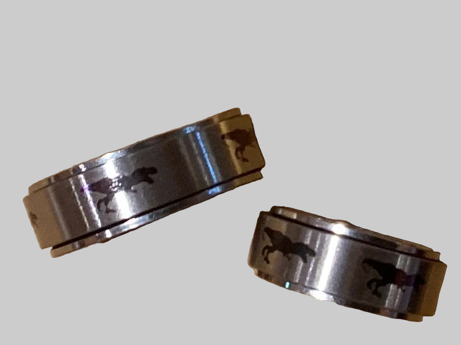 Dinosaur Spinner Rings