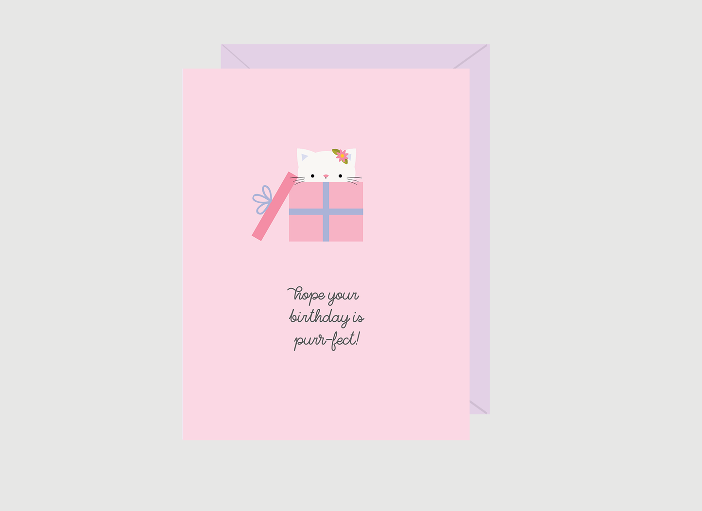 Paper Hearts™ - Purr-fect Birthday | Greeting Card - Agricola Street Books