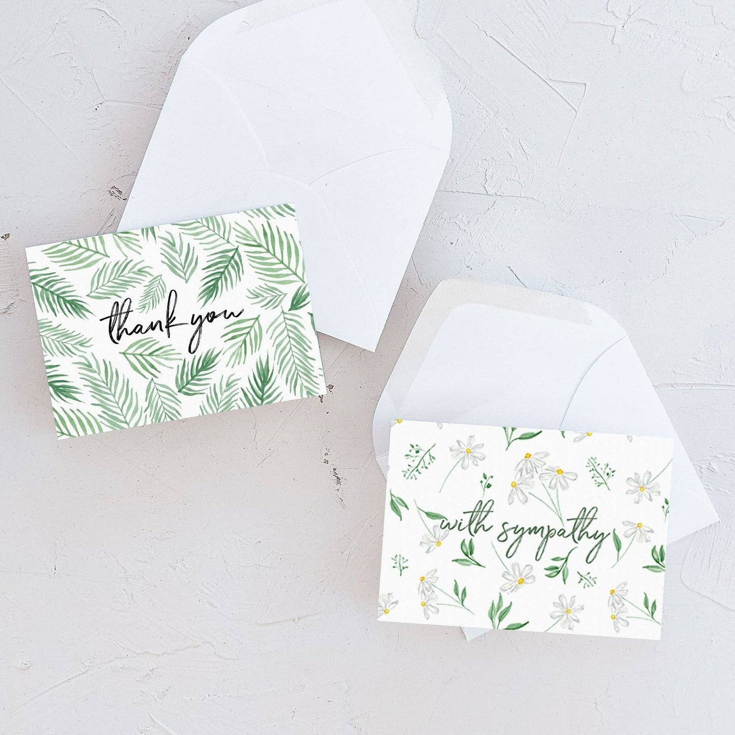 Almeida Illustrations - Mini Card - Thank You Ferns Greeting Card - Agricola Street Books