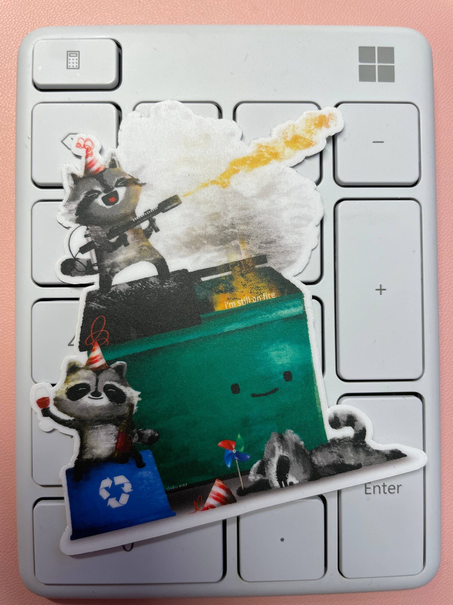 studio vcky - Sticker - Dumpster Fire