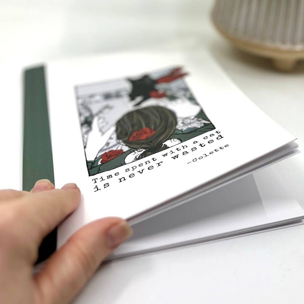 Newfolk & Cabin Paper Studio - Time With a Cat Notebook - Agricola Street Books