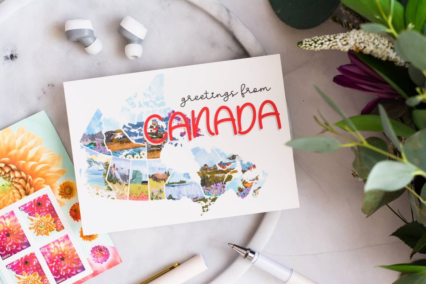 Jaybee Design - Canada Map Postcard - Agricola Street Books