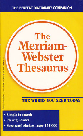 The Merriam-Webster Thesaurus - Agricola Street Books