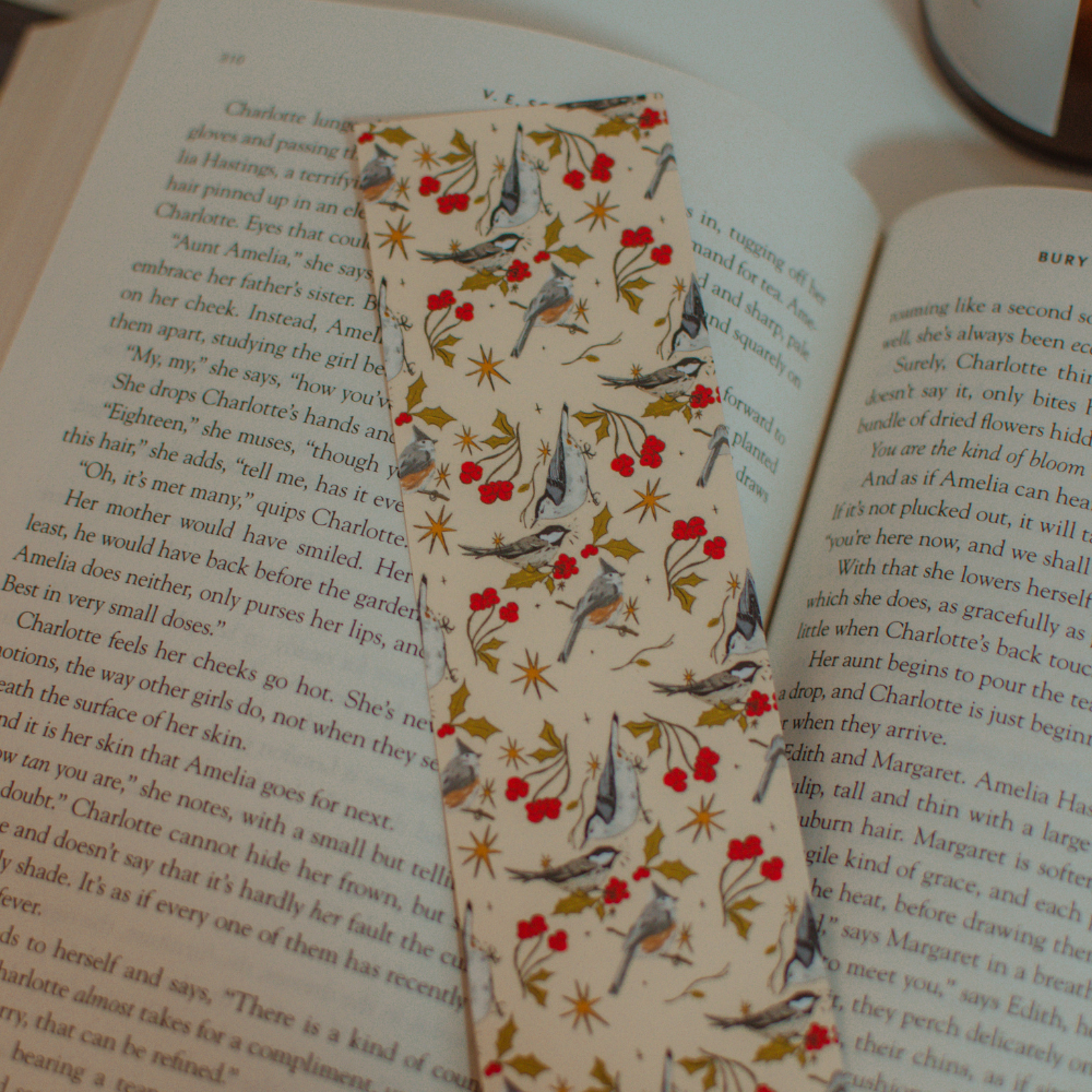 Brush + Bird Paper Co. - Winter Birds Bookmark | Illustrated Canadian Bird Design