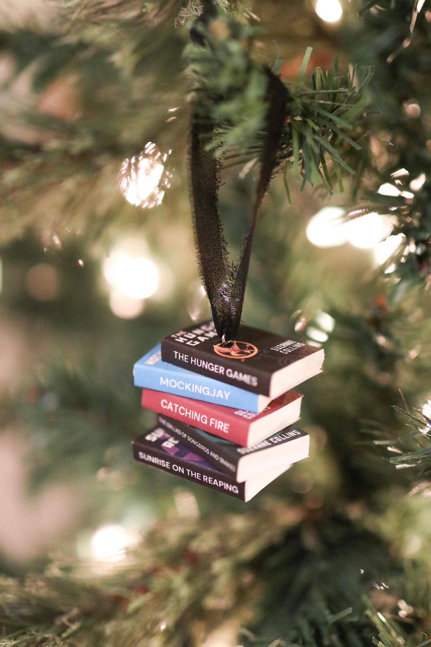 The Sticker Shop - Hunger Games Mini Book Stack Ornament