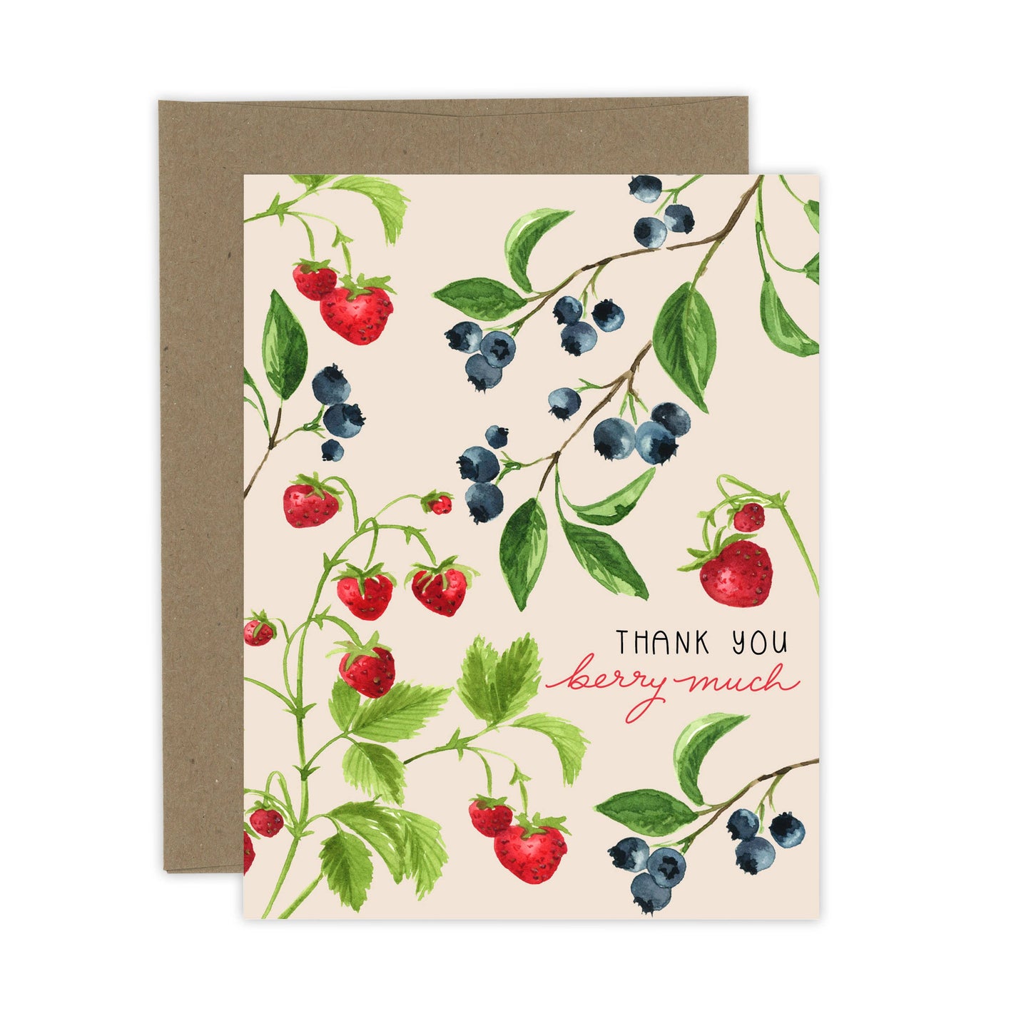 Almeida Illustrations - Carte de remerciement Berry