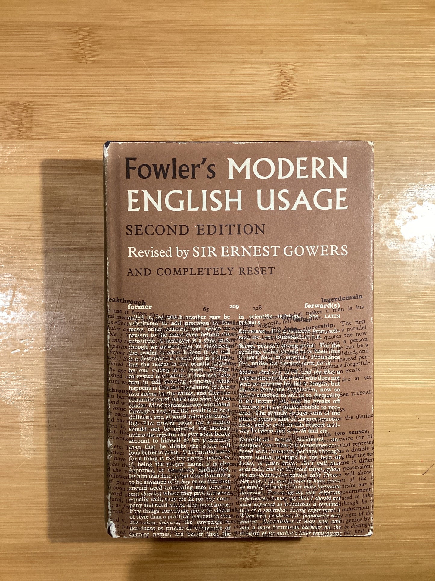 Fowler's Modern English Usage (2nd Edition) - Agricola Street Books