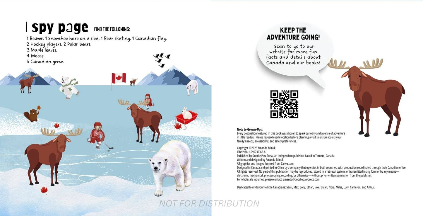 Doodle Paw Press - The Most Canadian Baby Book Ever Eh! Canada Theme Baby Book - Agricola Street Books