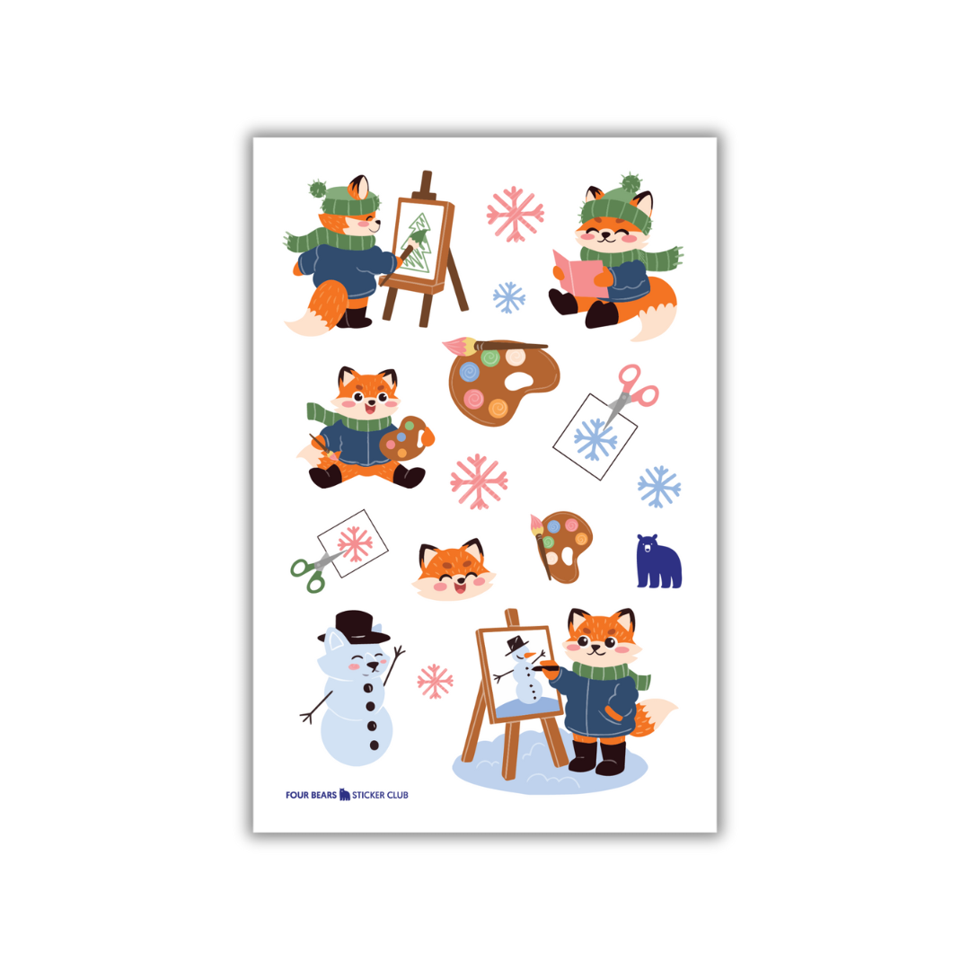 Four Bears Sticker Club - Snowy Studio