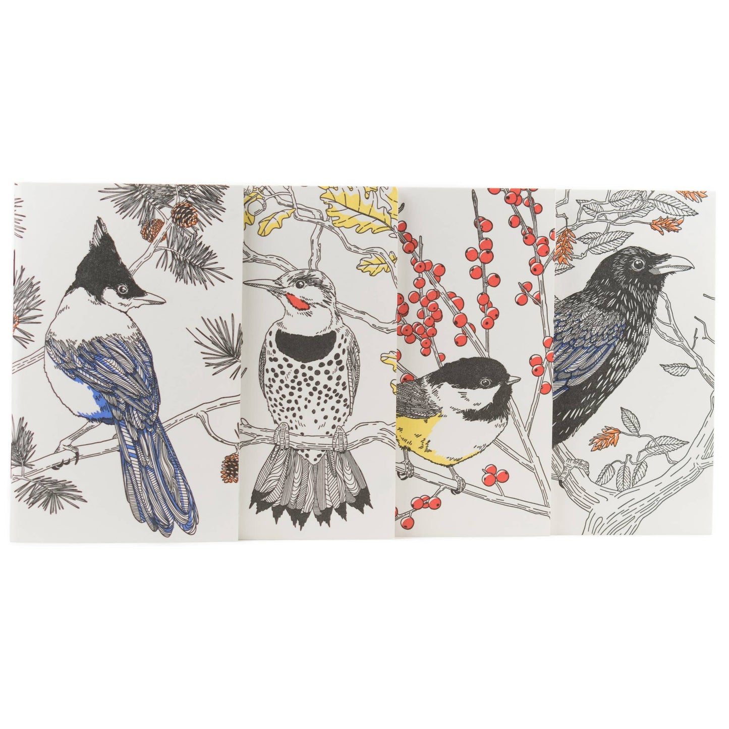 Porchlight Press Letterpress - Common Raven Pocket Notebook - West Coast Birds - Agricola Street Books