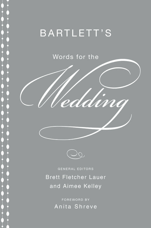 Bartlett's Words for the Wedding - Agricola Street Books