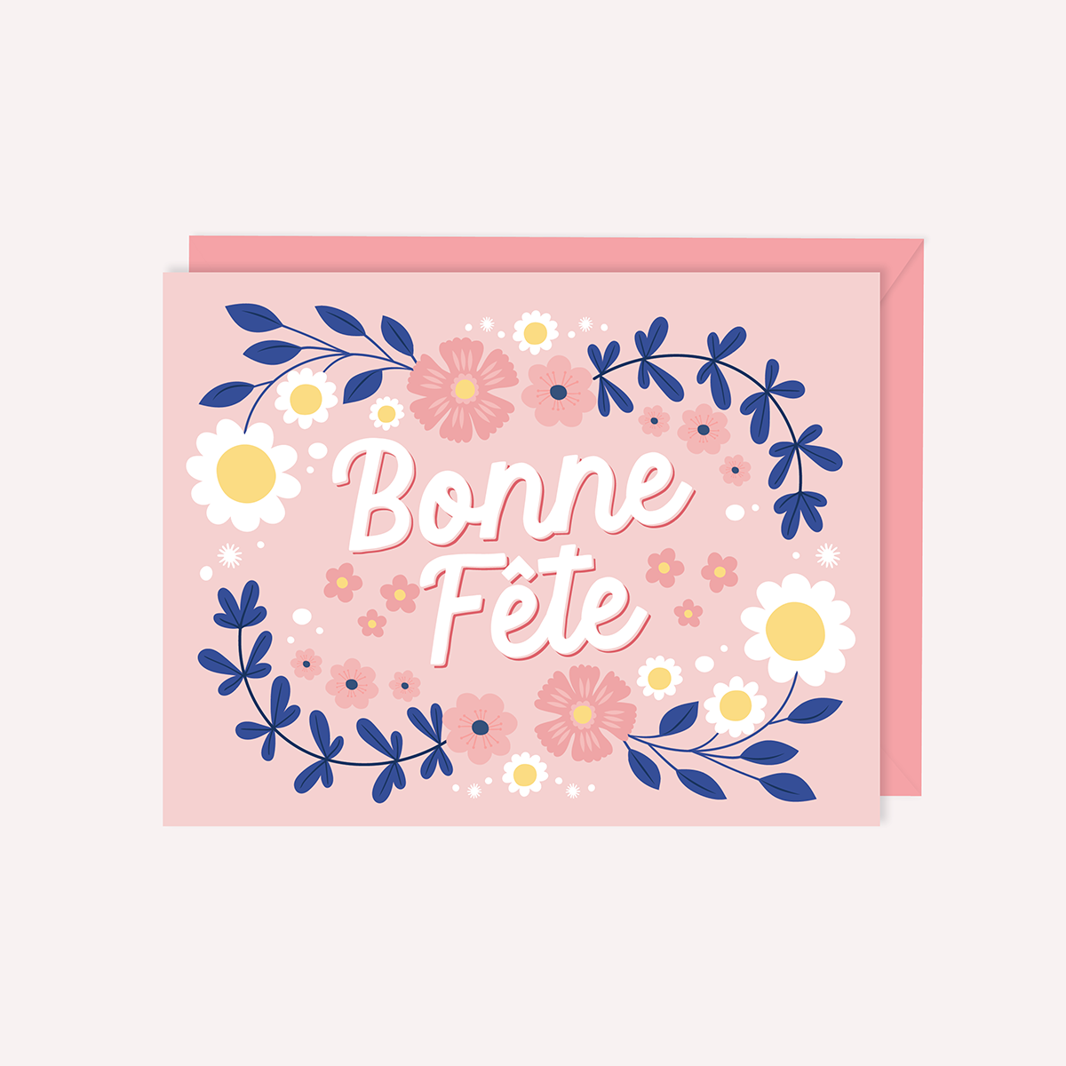 Paper Hearts™ - Bonne Fête | French Greeting Card - Agricola Street Books