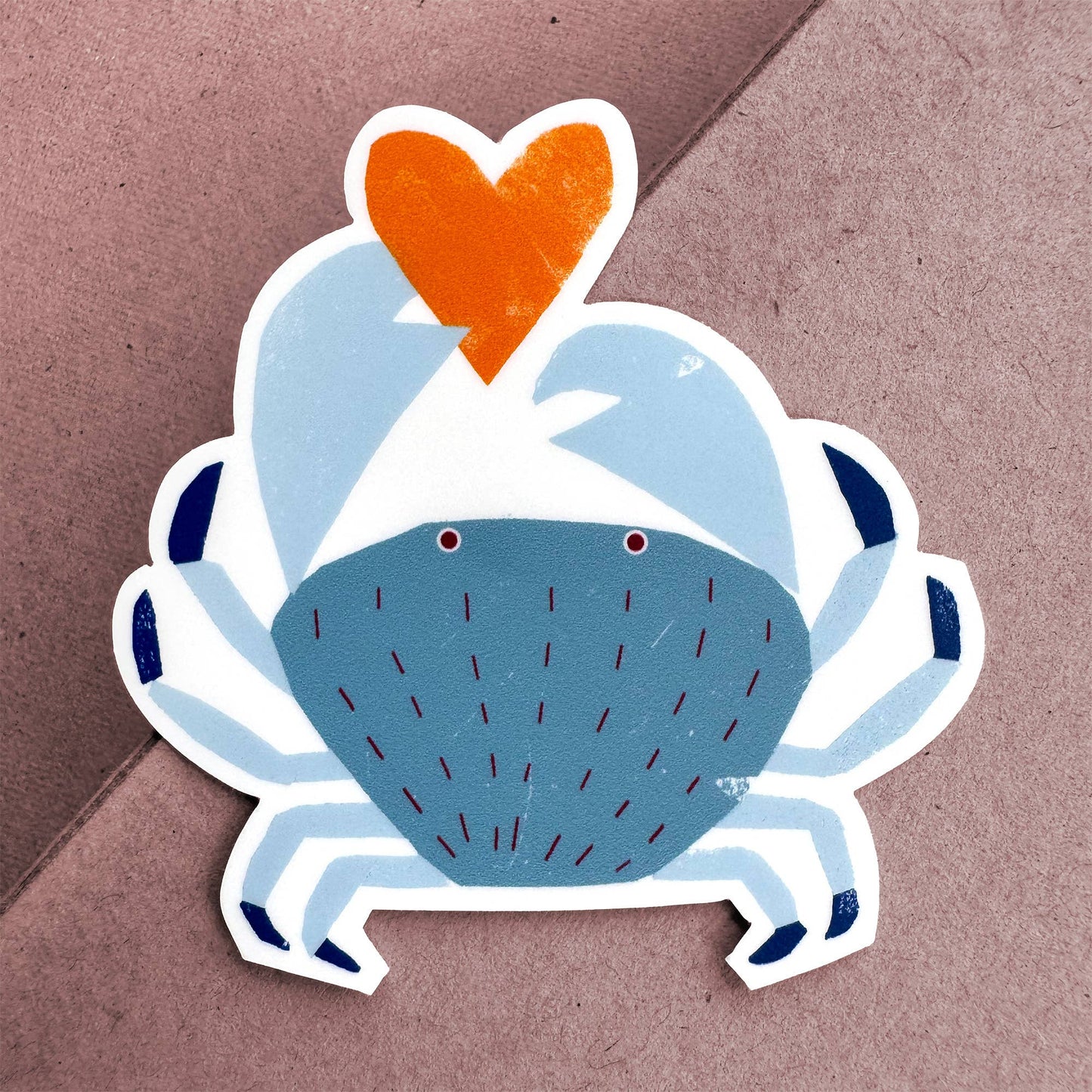 Kautzi Illustrations - Sticker Crab - Agricola Street Books