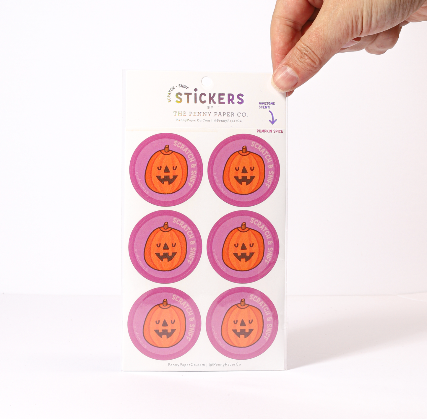 The Penny Paper Co. - Pumpkin Spice, Scented Scratch and Sniff Stickers - Agricola Street Books