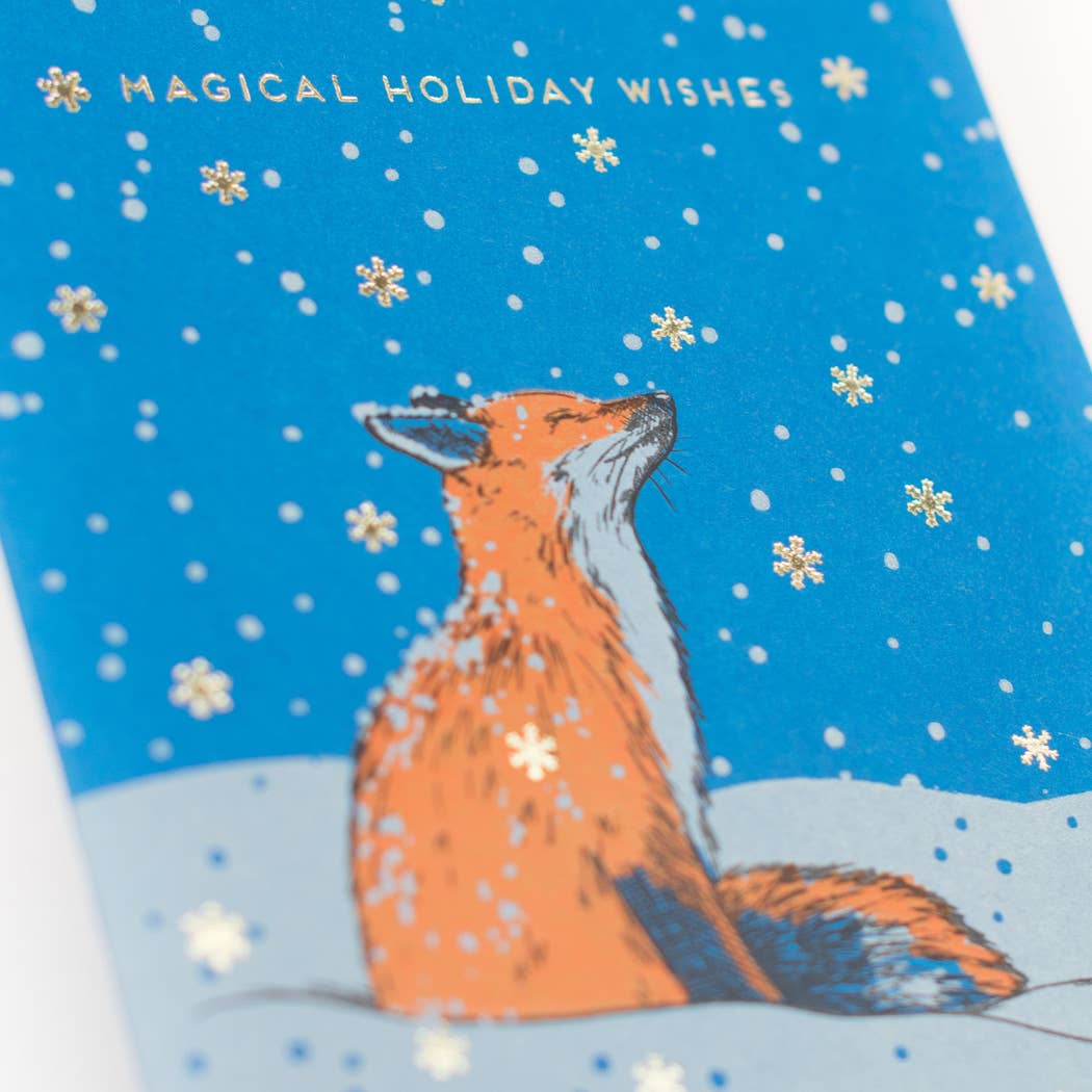 Porchlight Press Letterpress - Magical Fox Card
