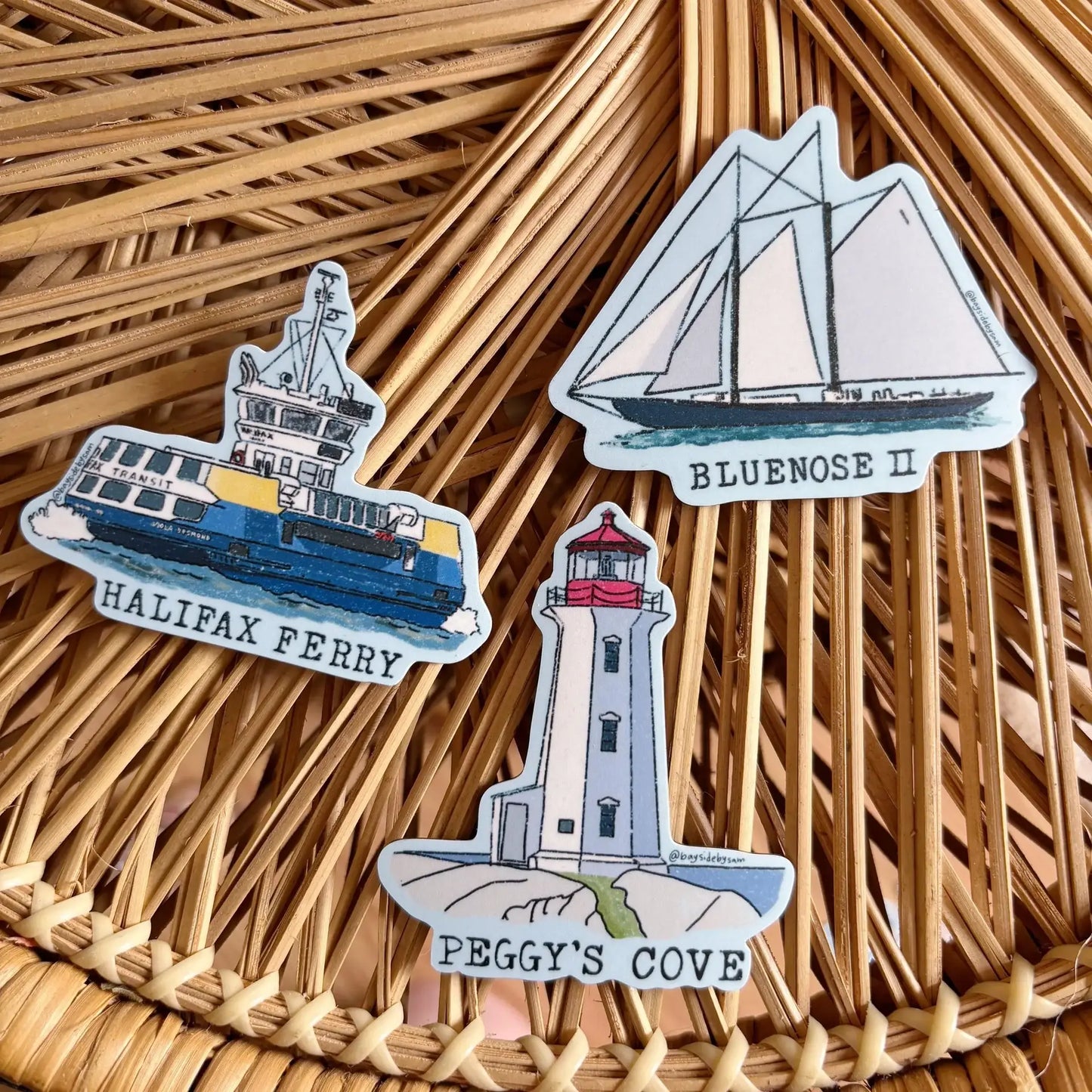 Bayside by Sam - Peggy's Cove 3" Vinyl Sticker