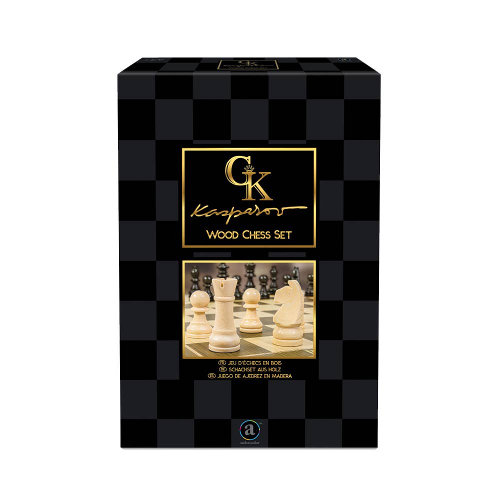 pierrebelvedere.com - Ambassador-Kasparov - Wood Chess Set-Age 6 and Up - Agricola Street Books