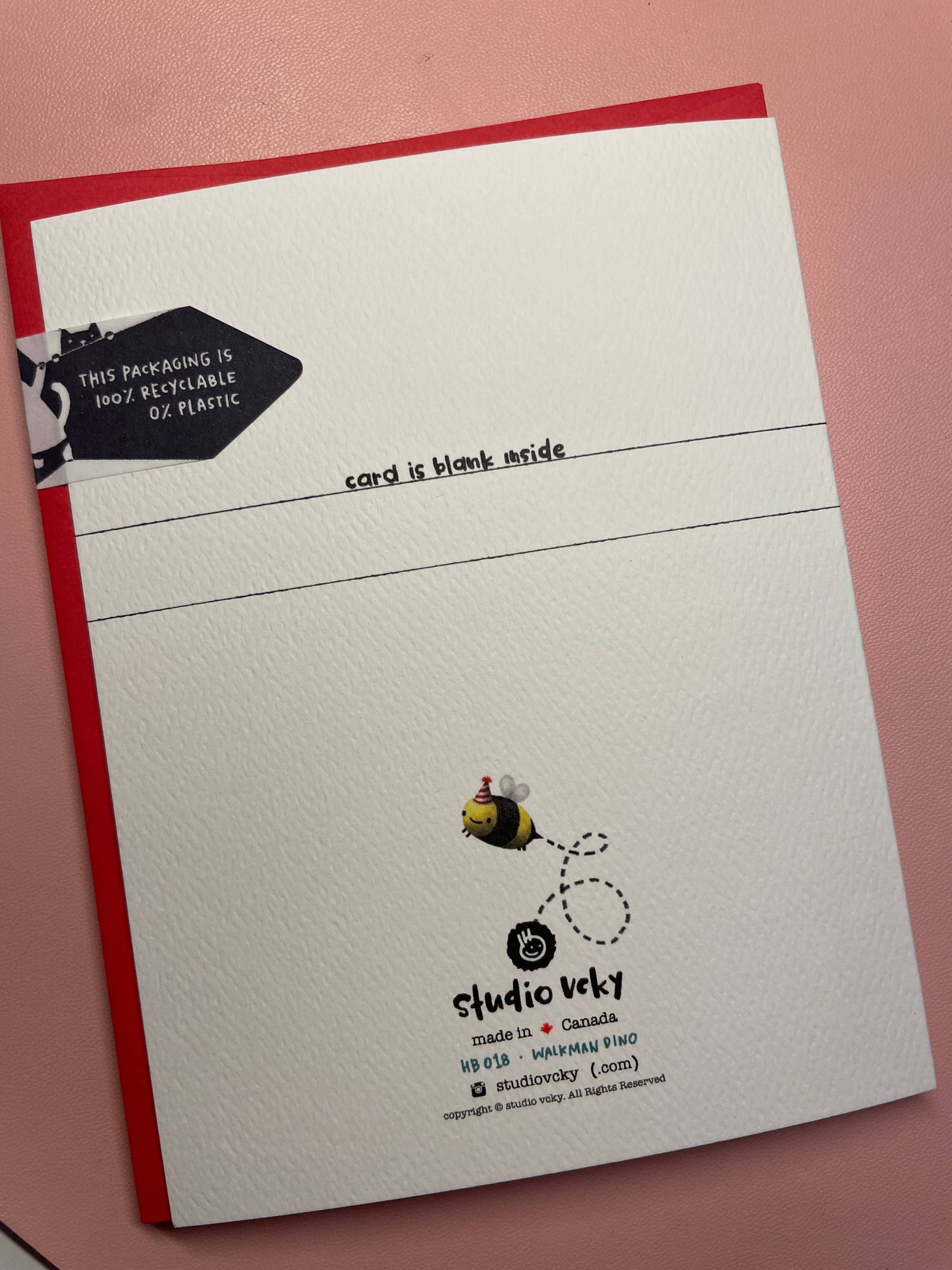 studio vcky - Greeting Card - Walkman Dinosaur