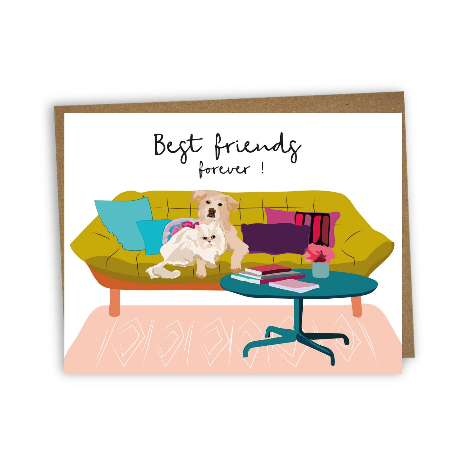 Lili Graffiti - Best Friends Friendship card - Agricola Street Books