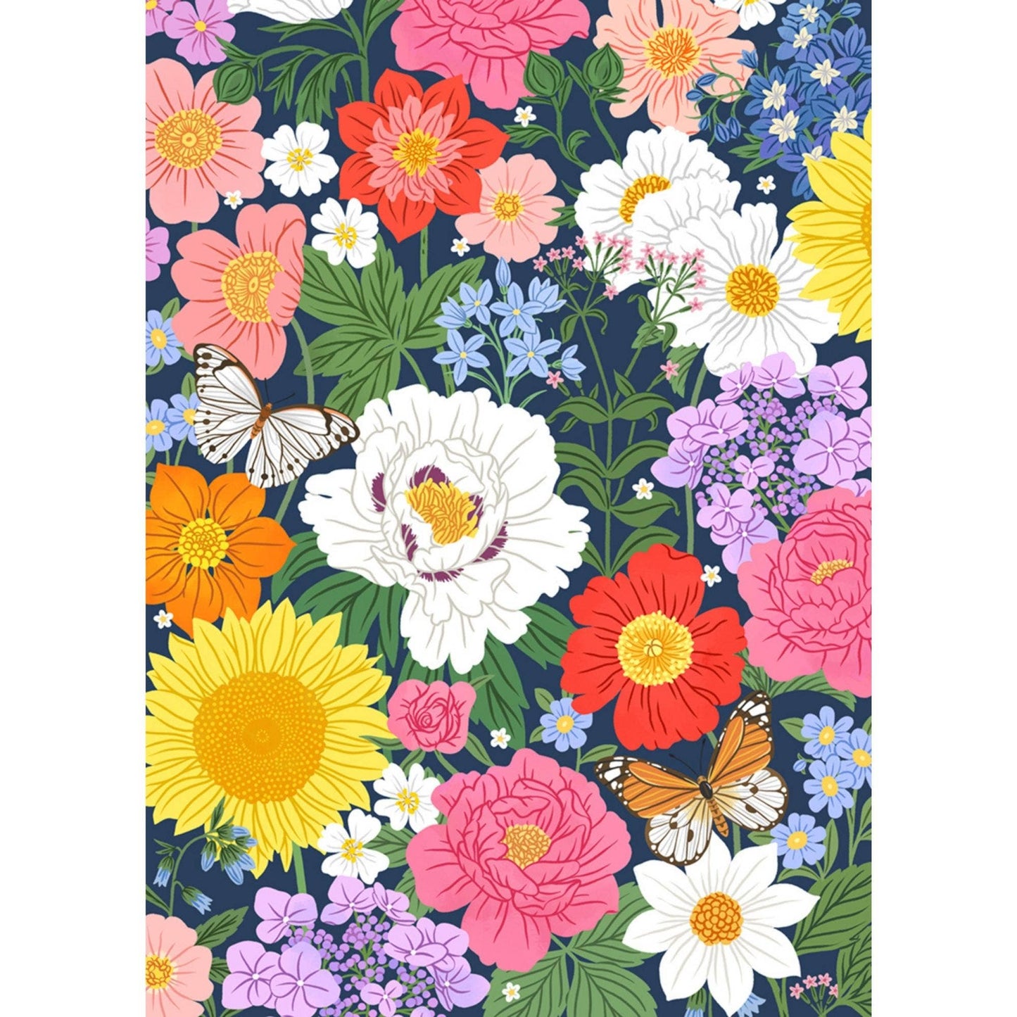 Villager Puzzles - Midnight Blooms | 500-Piece Puzzle | Designed in Canada