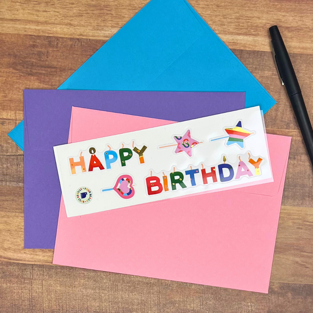 Four Bears Sticker Club - Birthday Candles