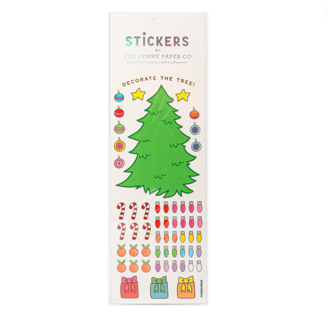 The Penny Paper Co. - Decorate Your Own Christmas Tree Stickers - Agricola Street Books