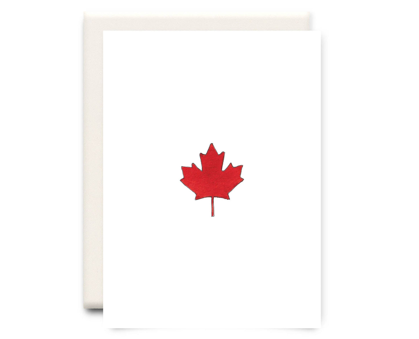 Inkwell Cards - Maple Leaf - Everyday Greeting Card - Agricola Street Books