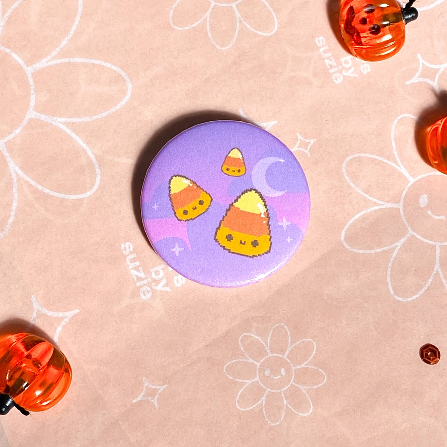 Halloween Candy Corn Pin - Agricola Street Books