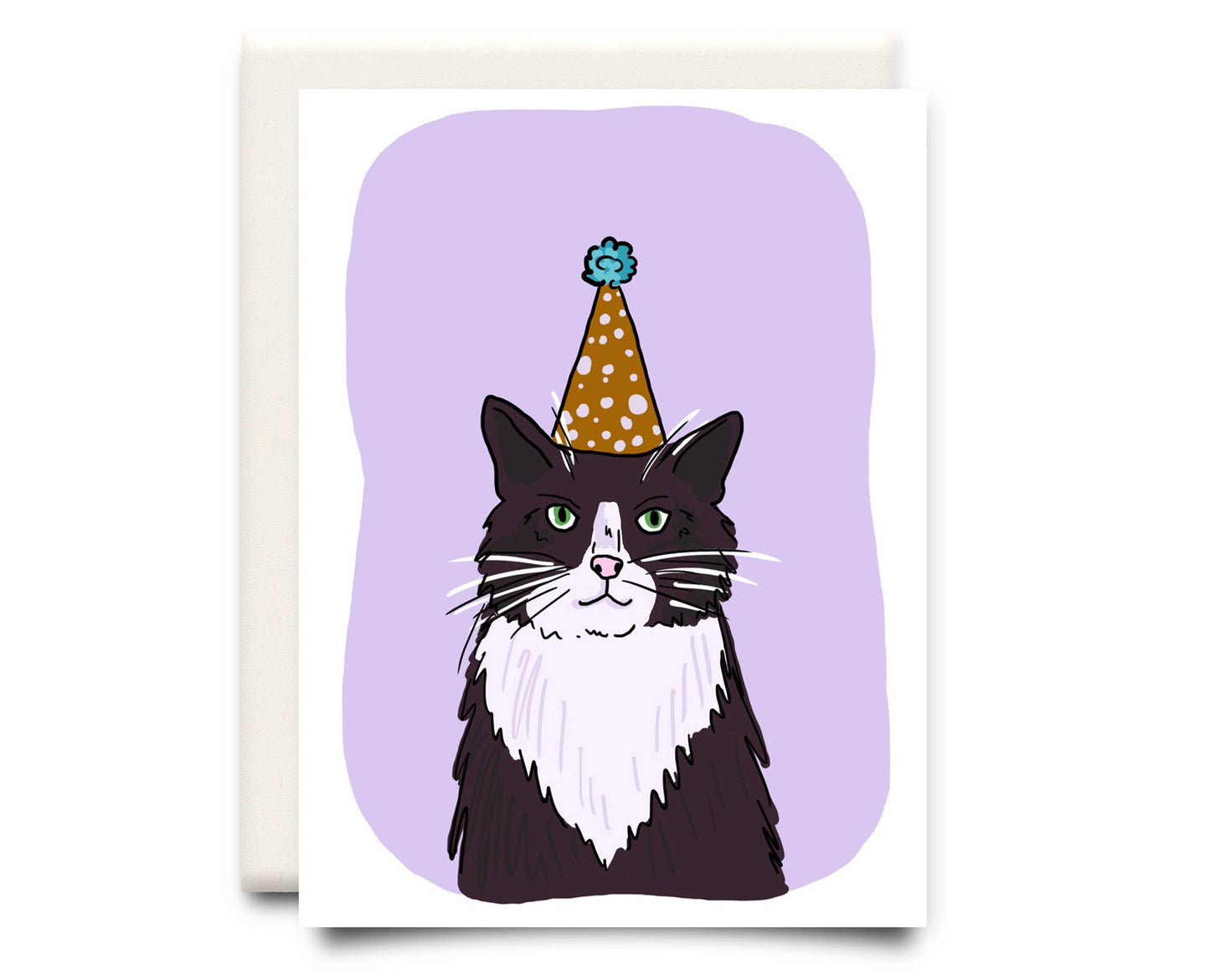Inkwell Cards - Cat in a Hat | Birthday Greeting Card - Agricola Street Books