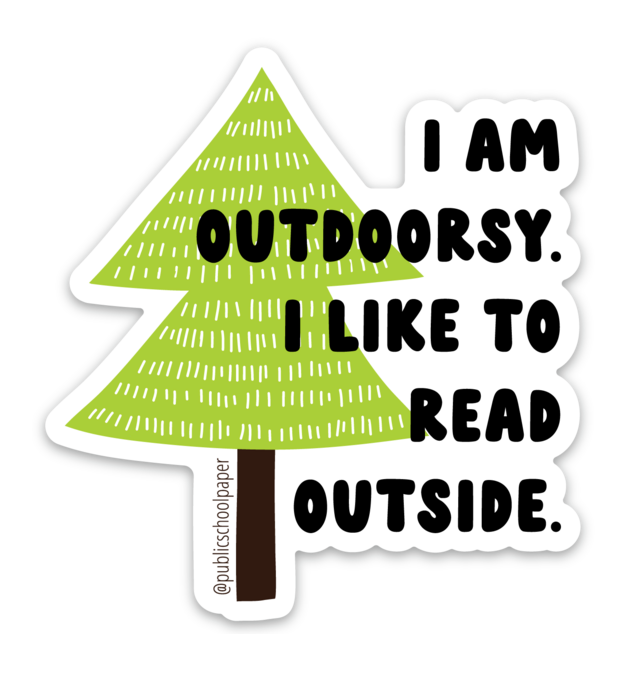 Outdoorsy Vinyl Sticker - Agricola Street Books