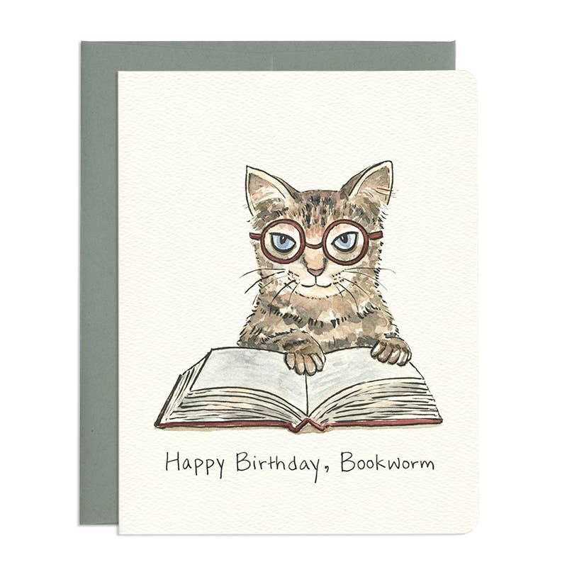 Gotamago - Bookworm Birthday Card - Agricola Street Books