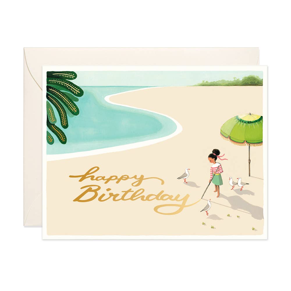 JooJoo Paper - Sand Writing Birthday Card - Agricola Street Books