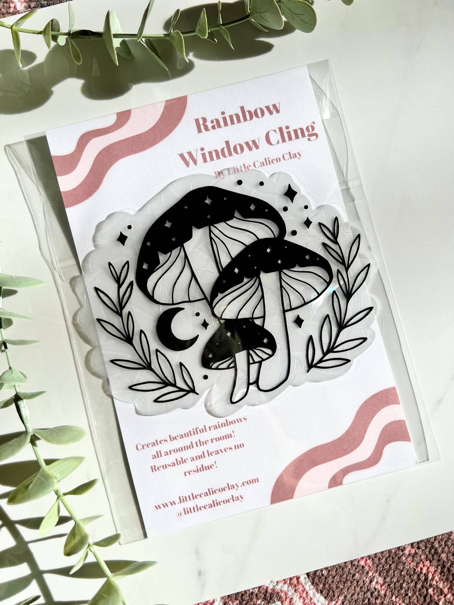 Little Calico Clay - Moons and Mushrooms Suncatcher - Agricola Street Books