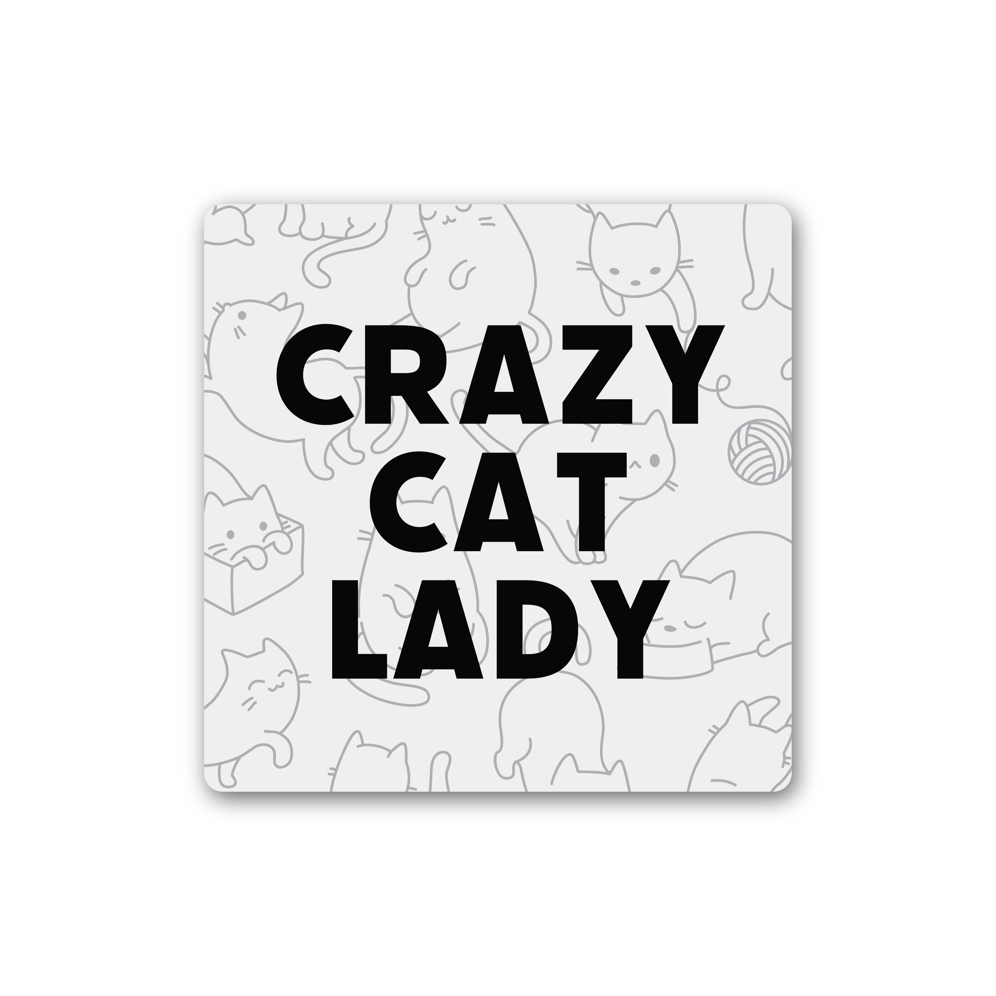 Knotty Design Co. - Crazy Cat Lady Magnet - Agricola Street Books