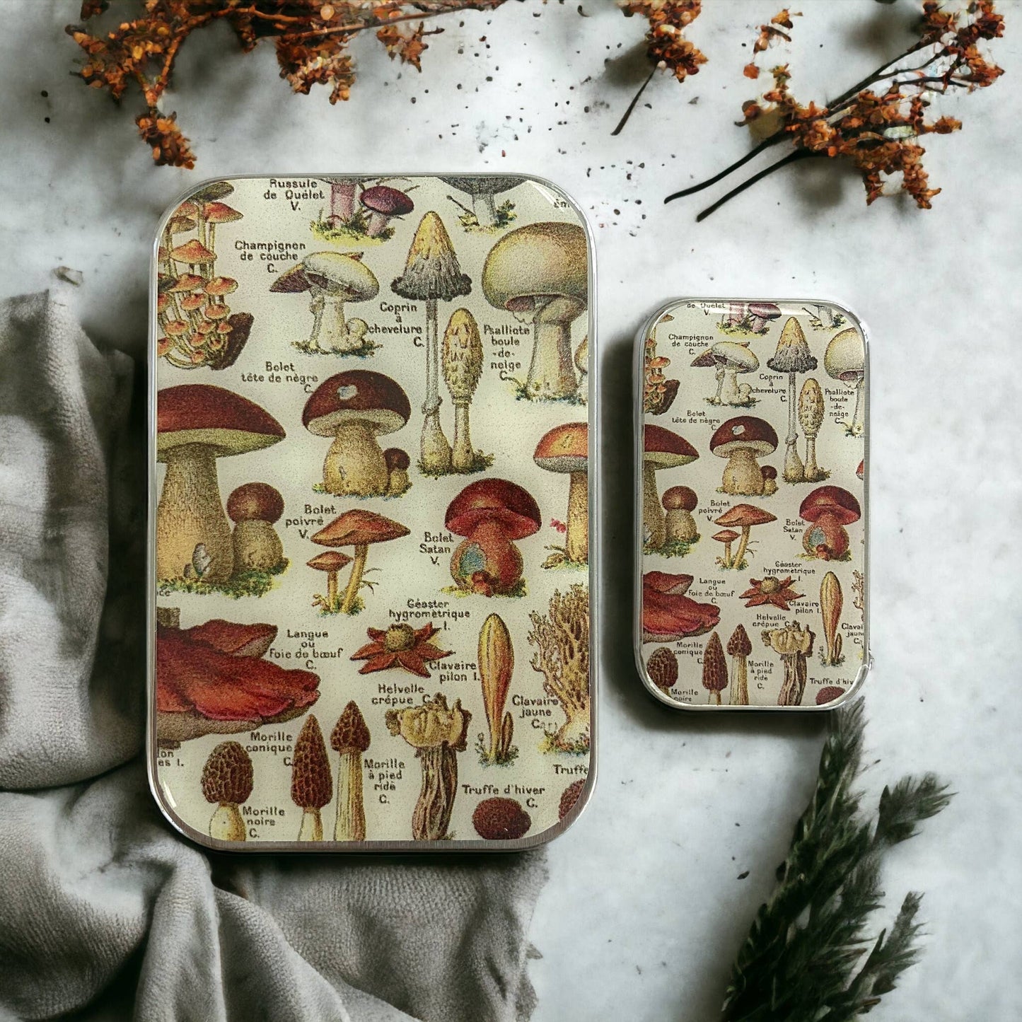 Firefly Notes - Mushroom Storage Tin - Agricola Street Books