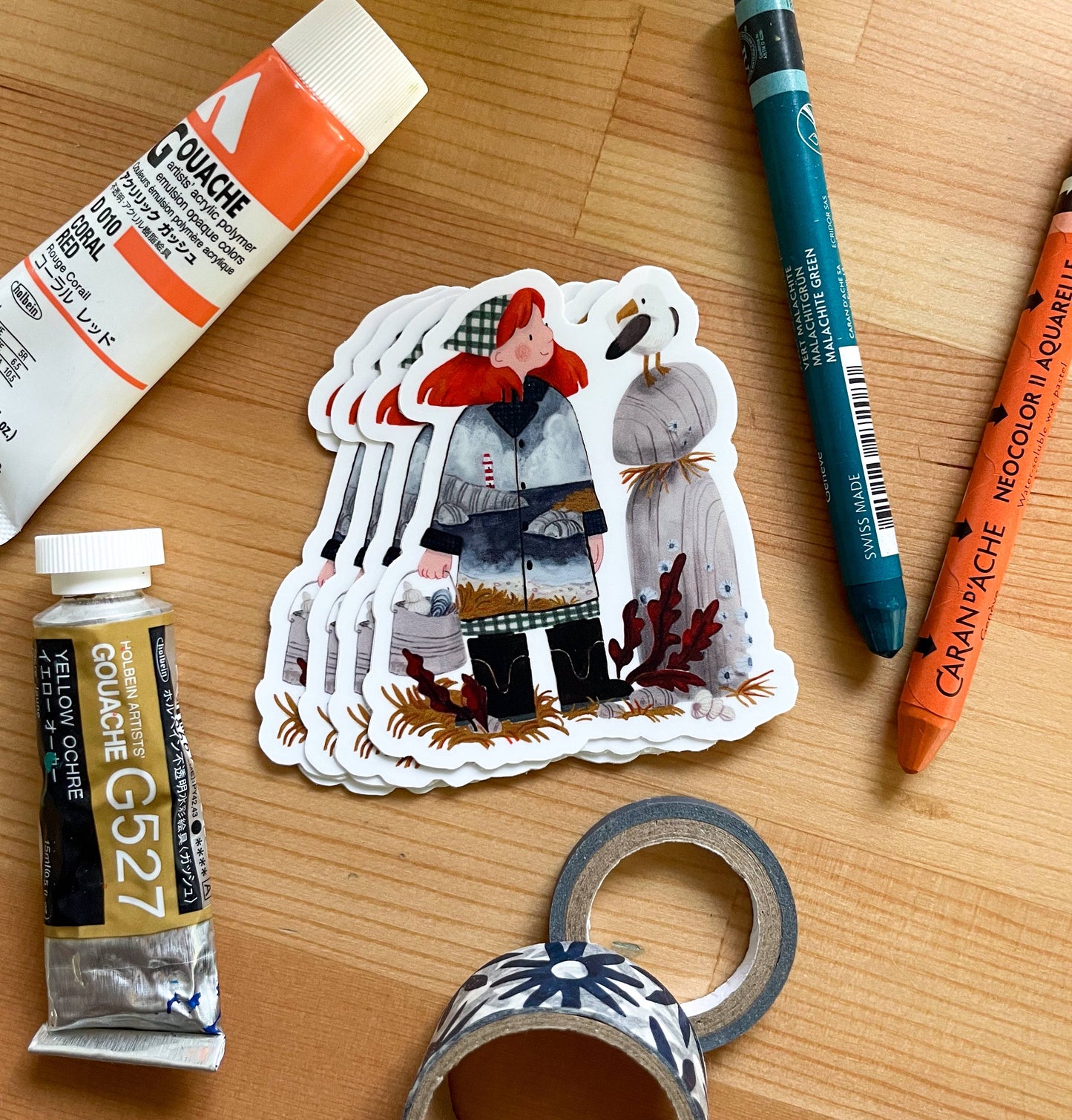 Leah Bees Creations - Seaside Jacket  — Vinyl sticker