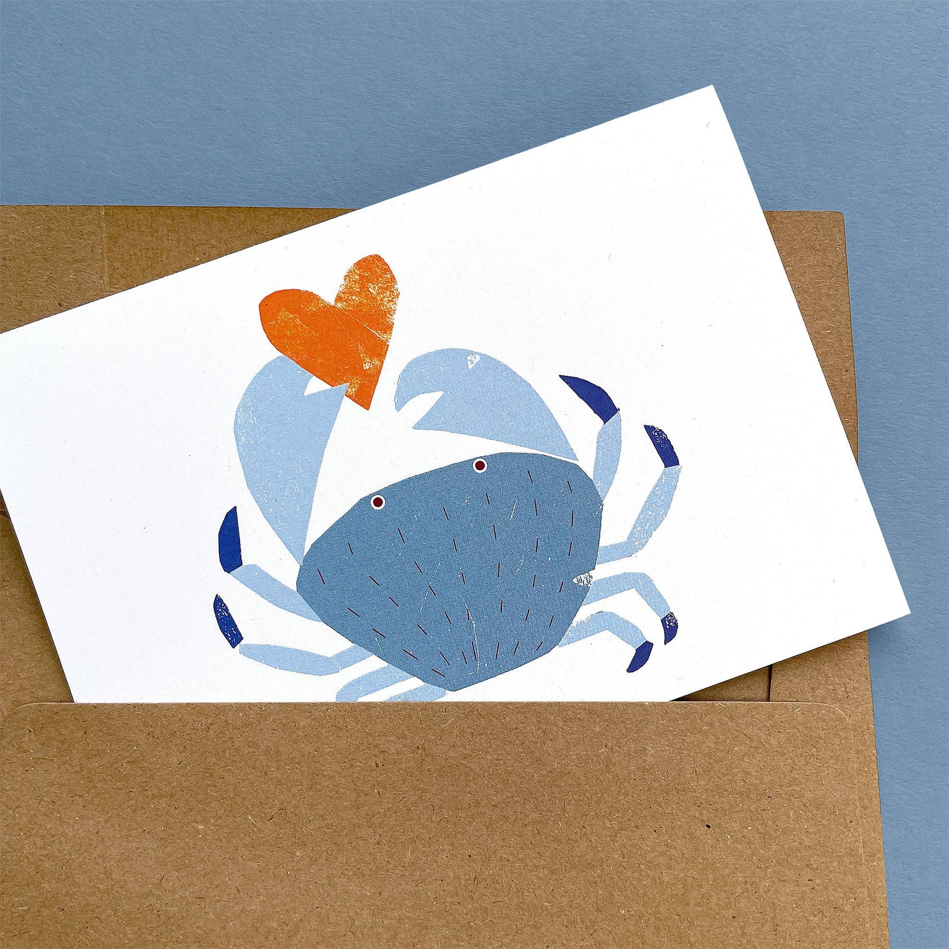 Kautzi Illustrations - Greeting Card Crab - Agricola Street Books