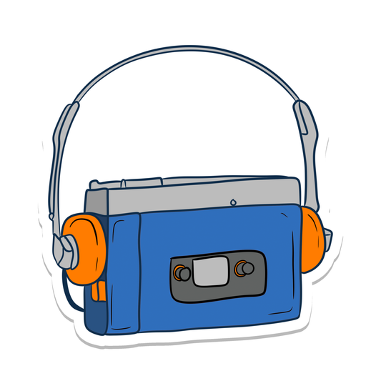 Rebel and Siren Stickers - Music Device | Nostalgia | Waterproof Sticker | 2.5"