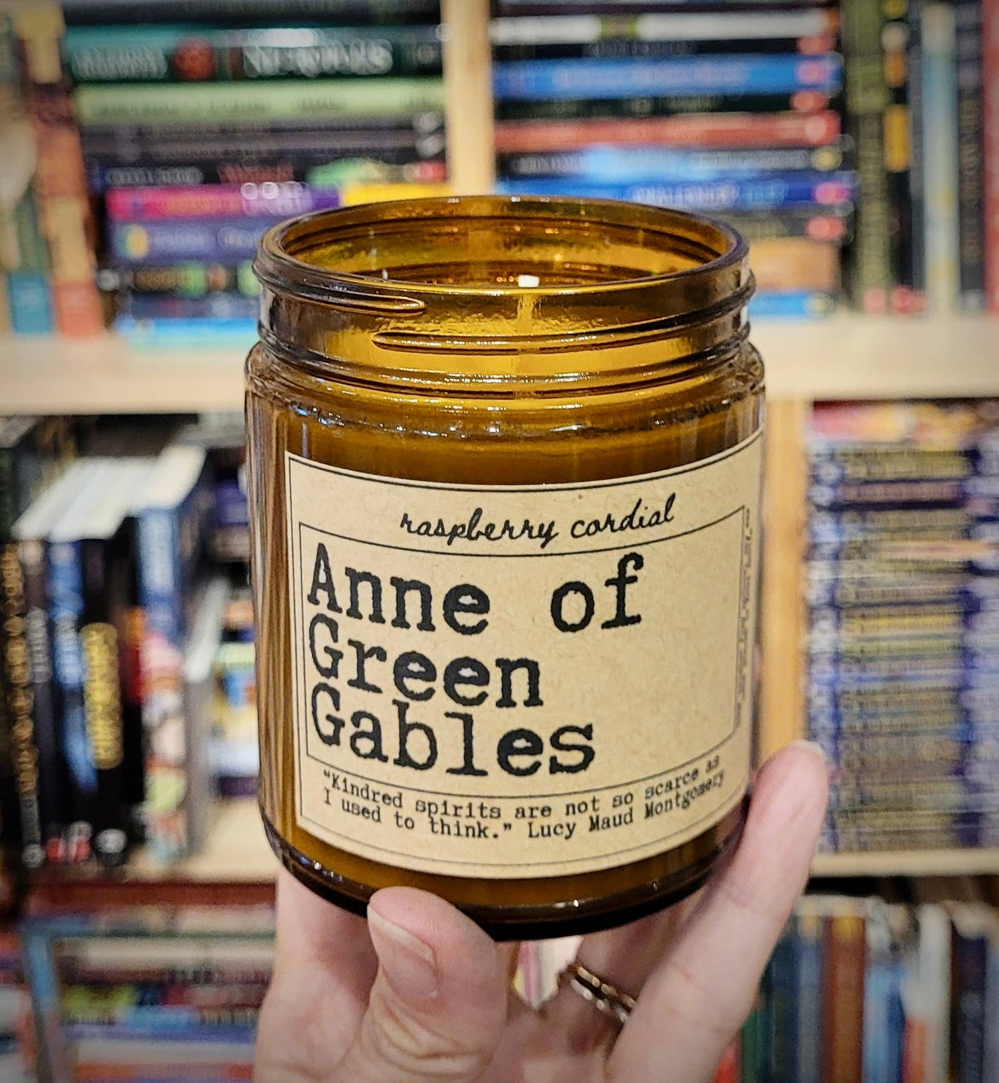 NovelTea Bookstore & Gifts - Anne of Green Gables - Raspberry Cordial Scented Candle