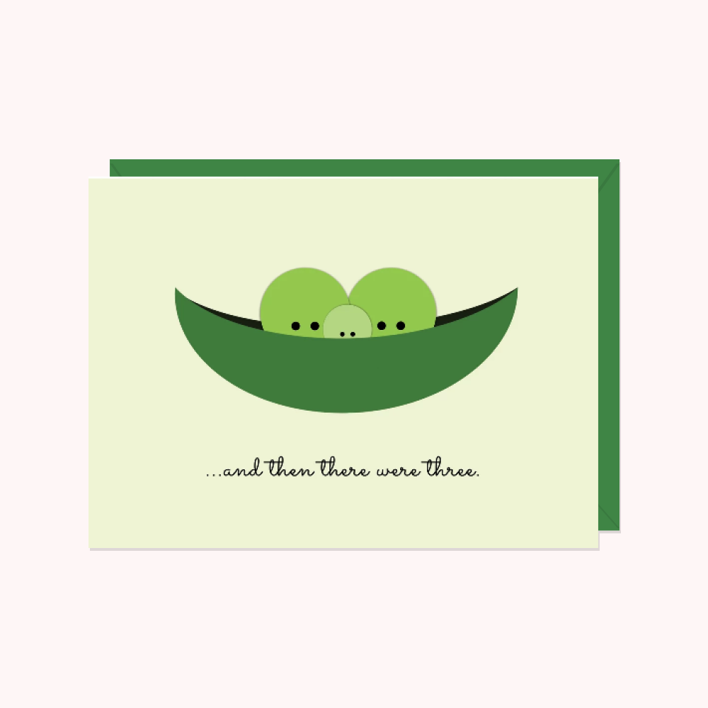 Paper Hearts™ - And Then There Were Three | Greeting Card - Agricola Street Books