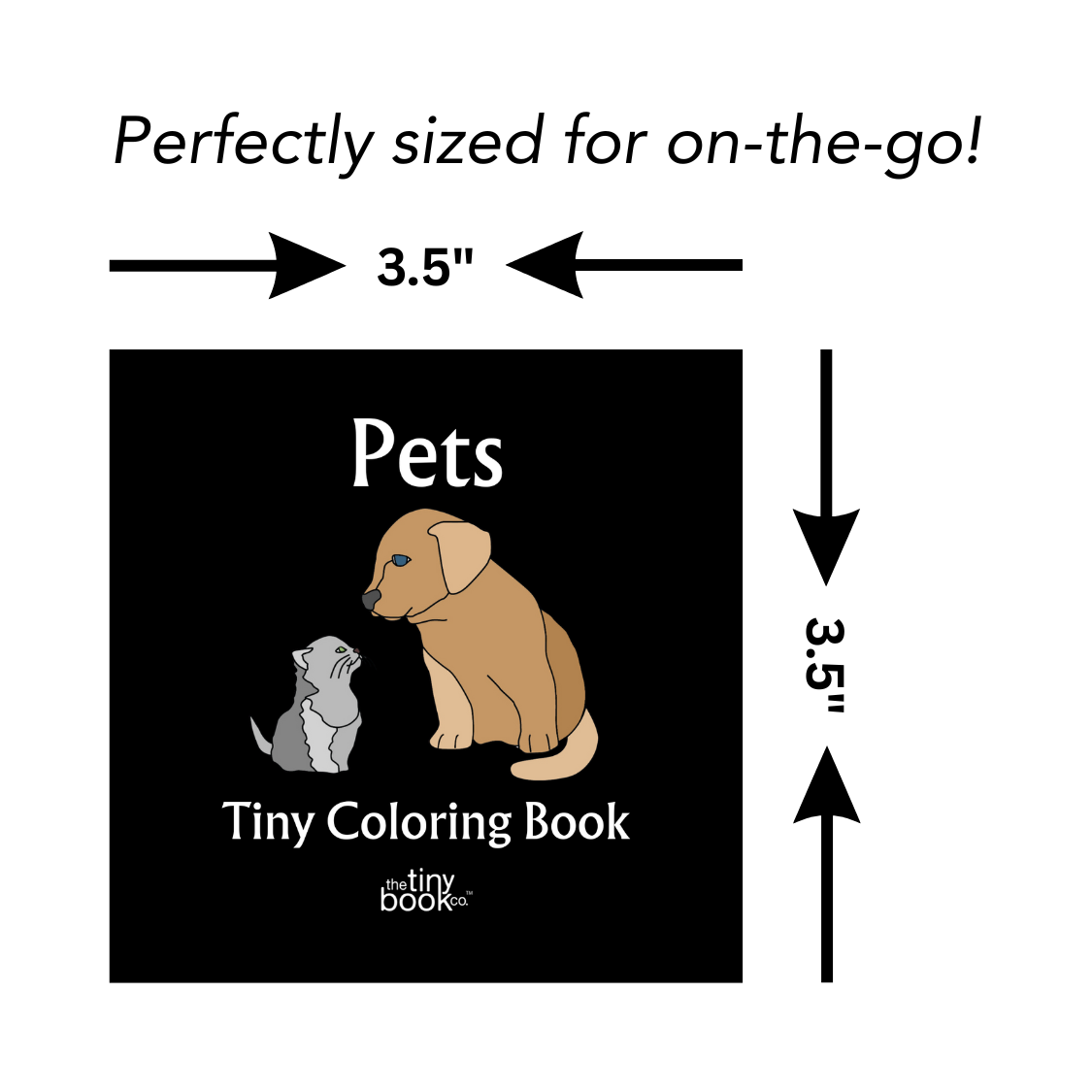 The Tiny Book Co. ™ - Pets Tiny Coloring Book