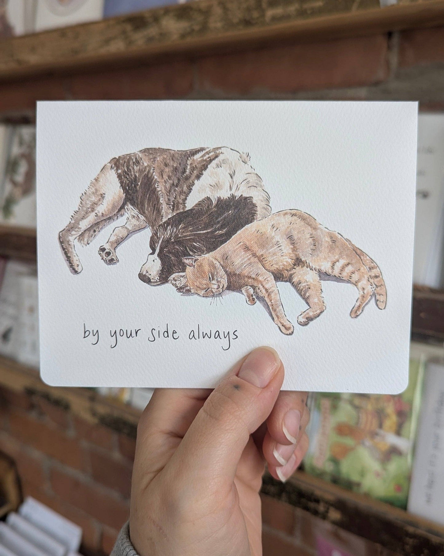 Gotamago - By Your Side Always — Greeting Card
