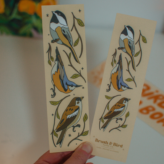 Brush + Bird Paper Co. - Canadian Birds Bookmark | Illustrated Backyard Bird Design