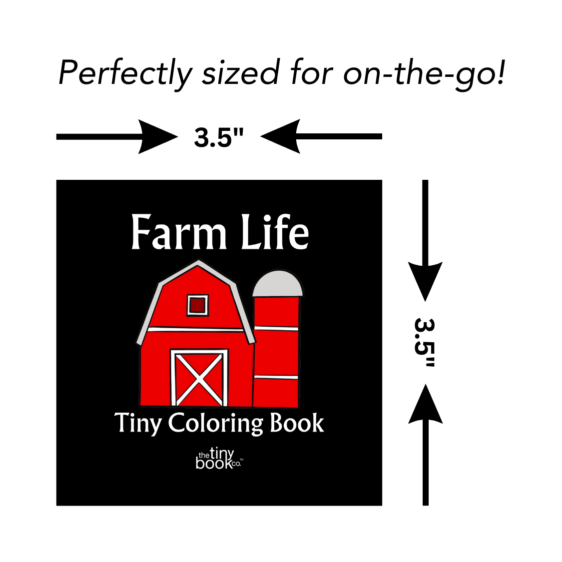 The Tiny Book Co. ™ - Farm Life Tiny Coloring Book