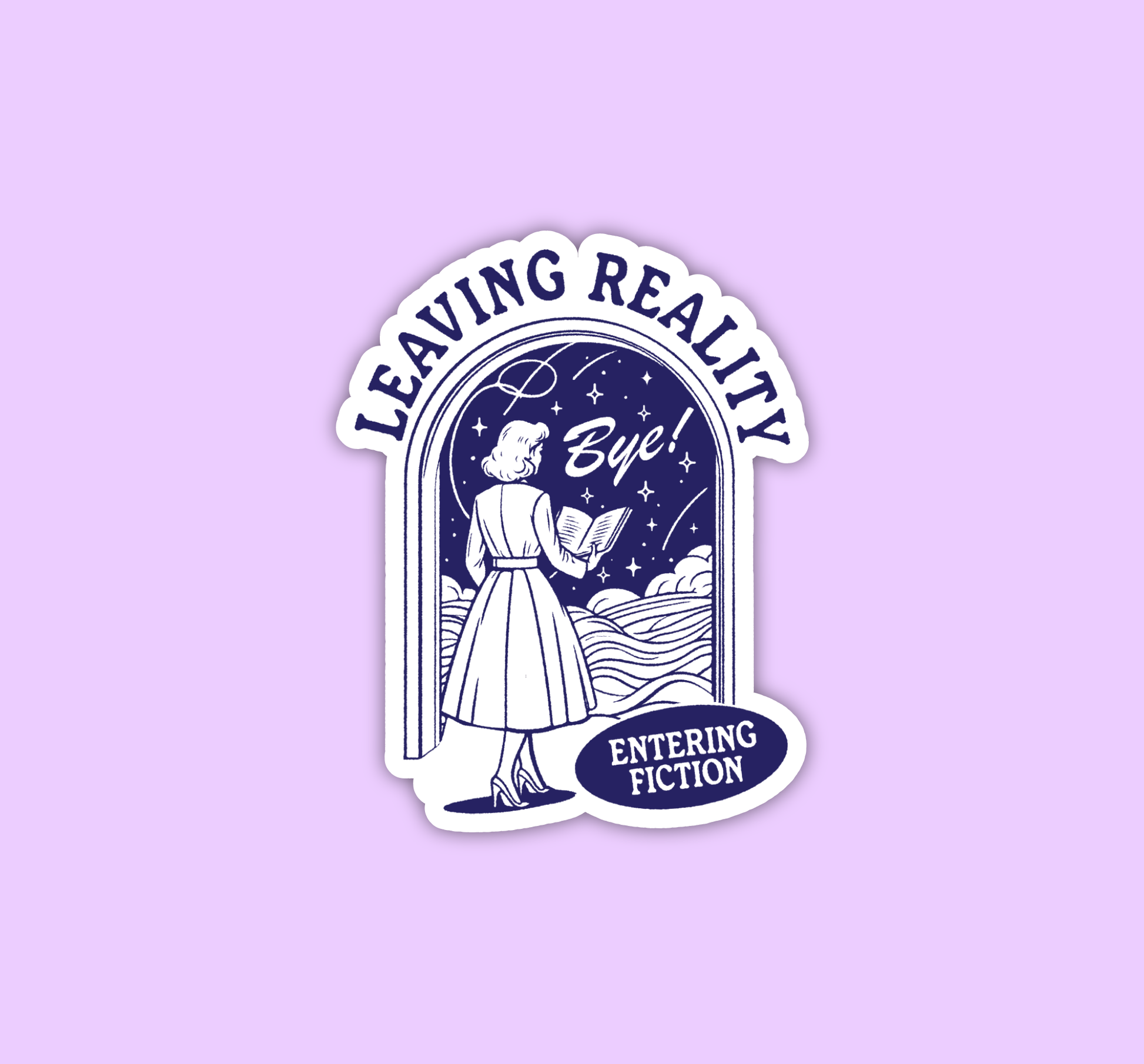 Radical Buttons - Fiction books sticker, Reader sticker, Bookish sticker - Agricola Street Books