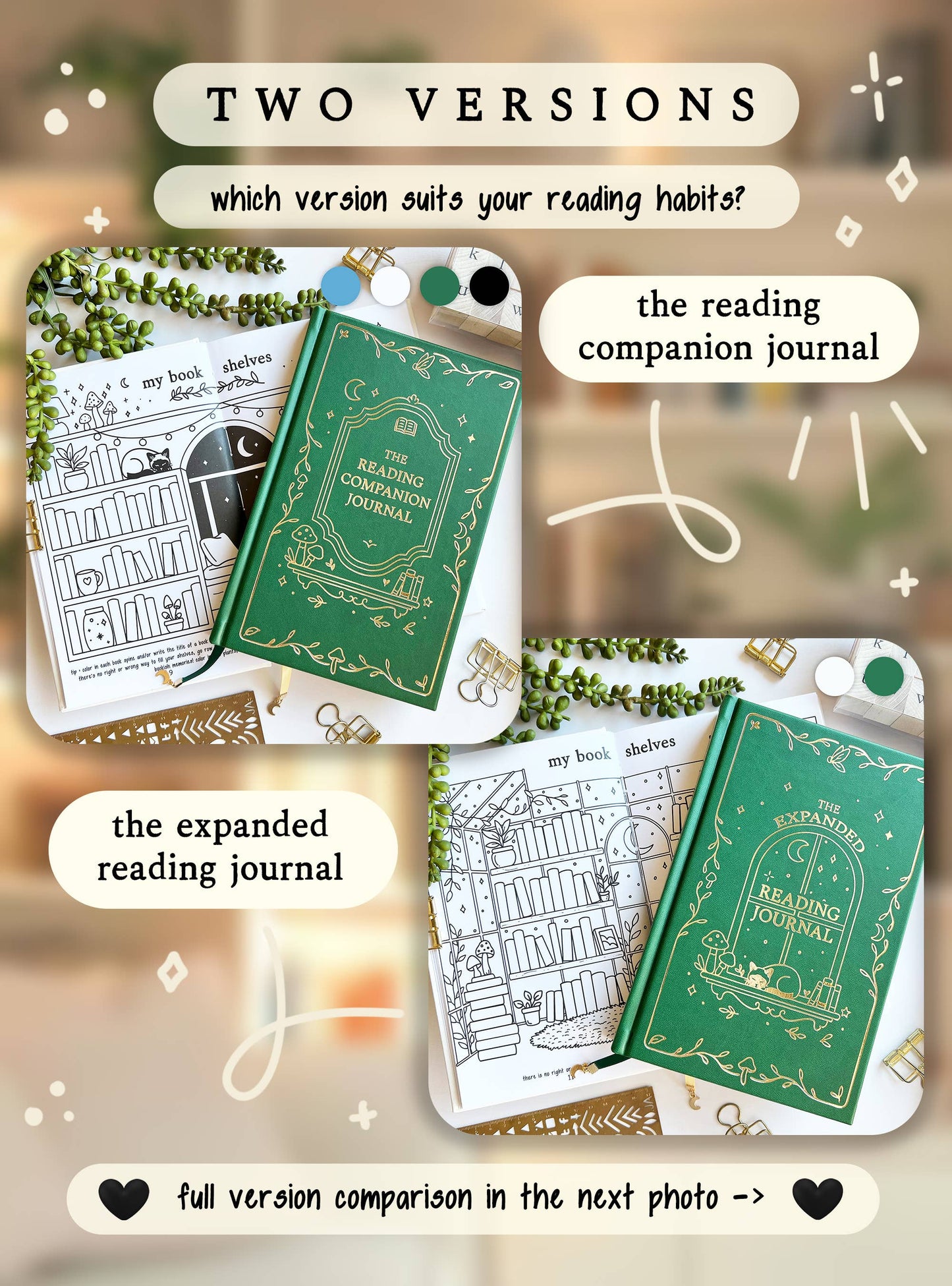 Piper MacLeod Designs - Reading Companion Journal | Vegan Leather & Gold Foil: No thanks! / Storm Drift Blue